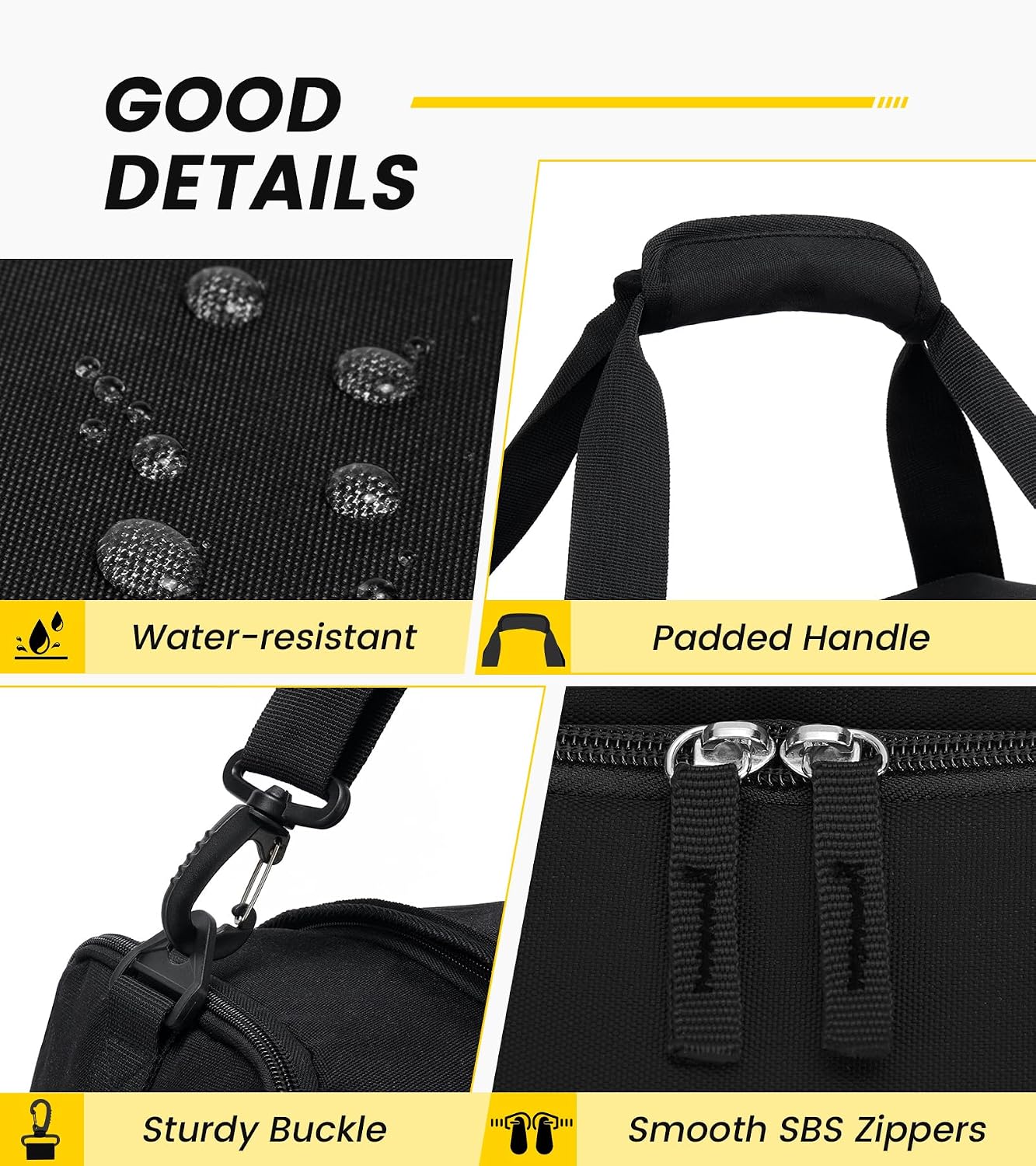27L Compact Gym Duffel Bag with Shoe Compartment