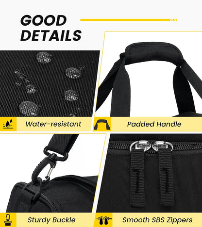 27L Compact Gym Duffel Bag with Shoe Compartment