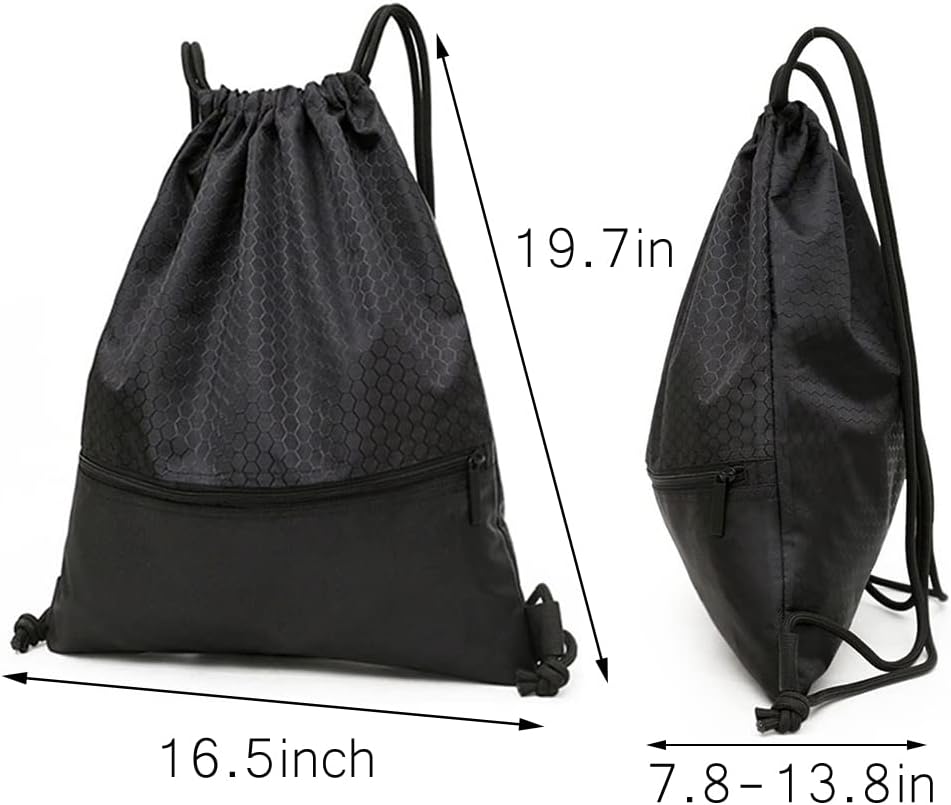 Water-Resistant Drawstring Sports Backpack