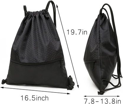 Water-Resistant Drawstring Sports Backpack