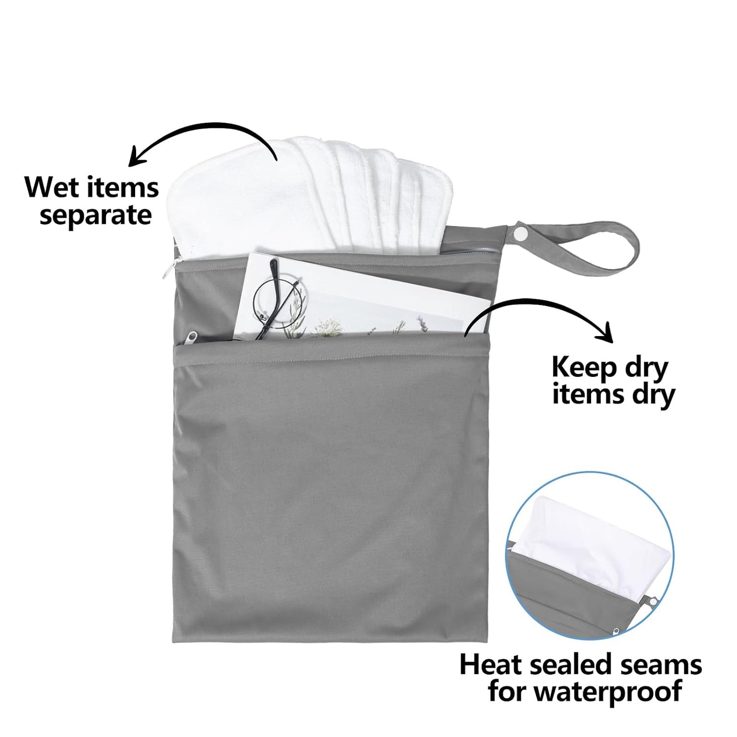 Reusable Wet and Dry Sports Bags – Set of 2