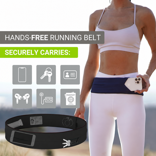 Running Waist Belt with Storage Pockets
