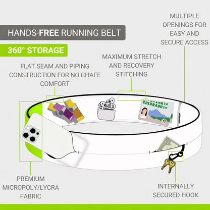 Running Waist Belt with Storage Pockets