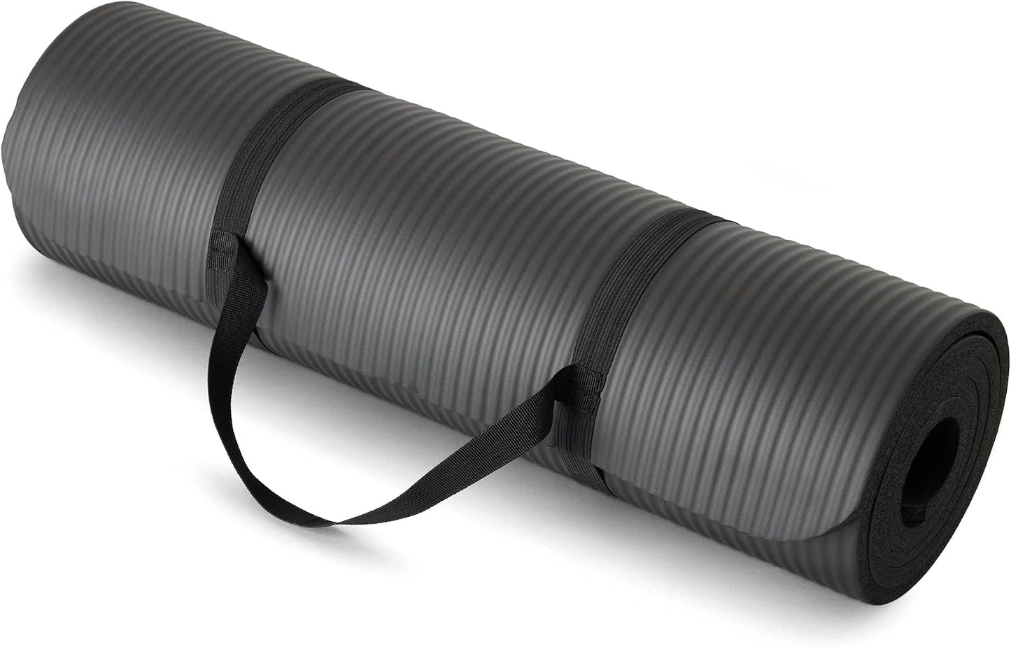 Extra-Thick Yoga and Exercise Mat with Carry Strap