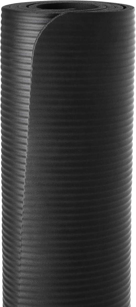 Extra-Thick Yoga and Exercise Mat with Carry Strap