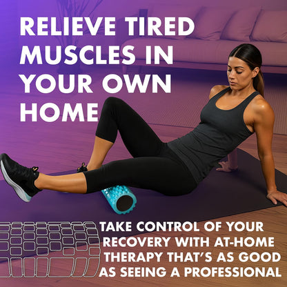 Textured Foam Roller for Exercise and Stretching