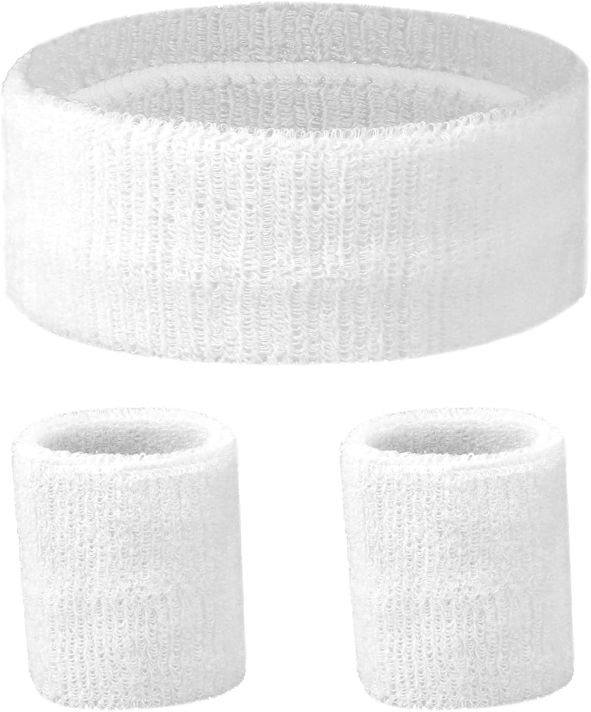 Sports Headband and Wristband Set – 3 Pieces