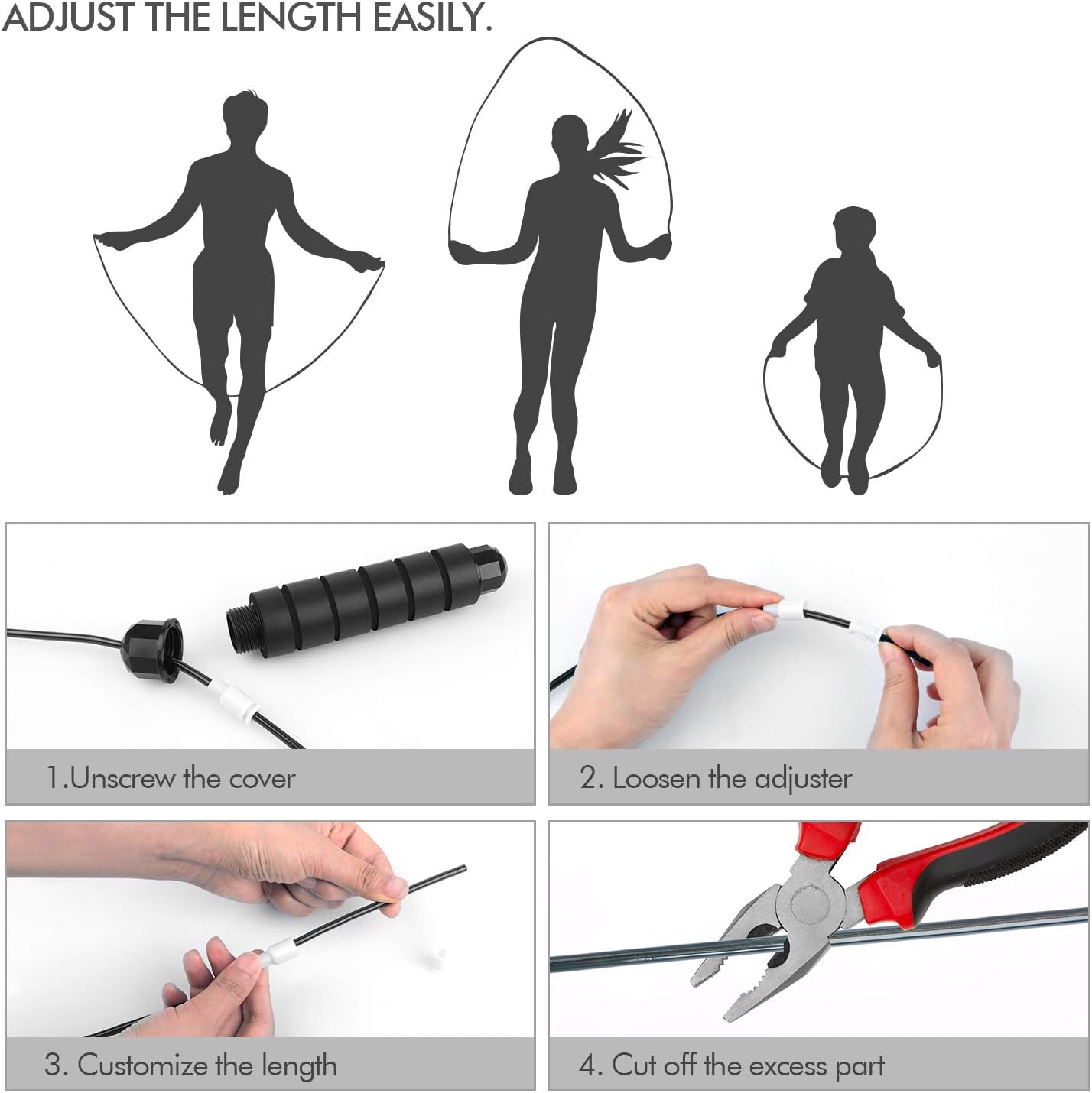 Adjustable Speed Skipping Rope
