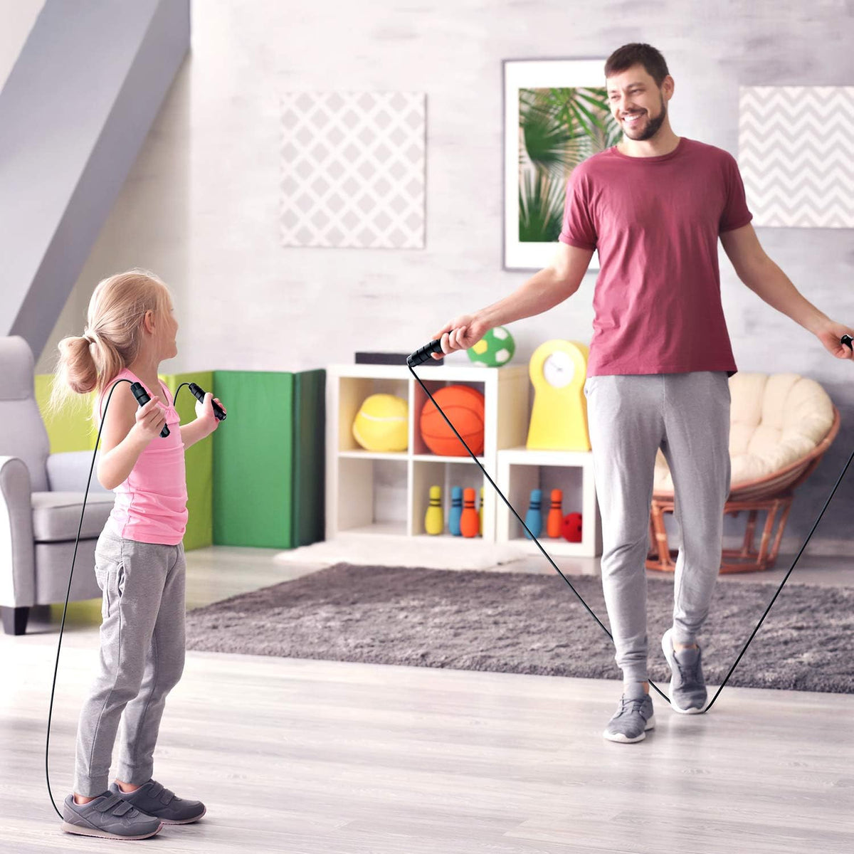 Adjustable Speed Skipping Rope